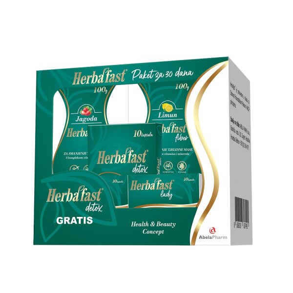 Herbafast poklon paket za mršavljenje i detoksikaciju