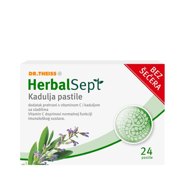Herbalsept Kadulja 24 pastile bez šećera