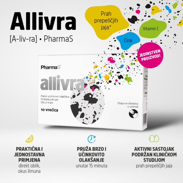 PharmaS Allivra pomaže kod alergijskog rinitisa 10 vrećica