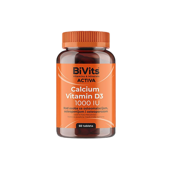 BiVits Activa Kalcij i Vitamin D3 60 tableta