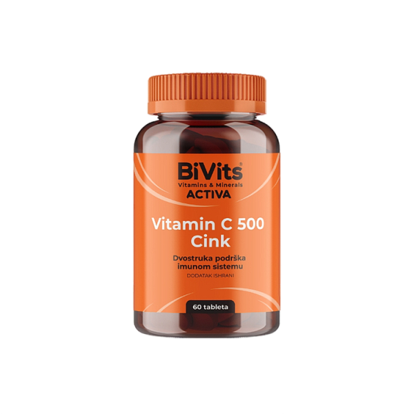 BiVits Aktiva Vitamin C 500 i Cink 60 tableta