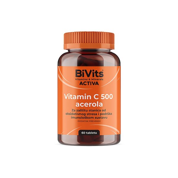 BiVits Aktiva Vitamin C 500 i Acerola 60 tableta