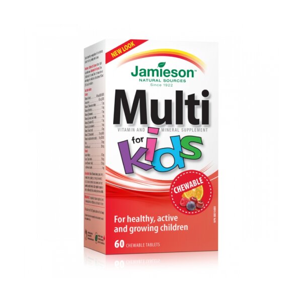 Jamieson multivitamini i minerali za djecu, 60 tablete za žvakanje