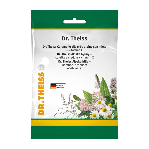 Dr. Theiss Alpsko bilje – Bomboni s medom + Vitamin C 26 bombona