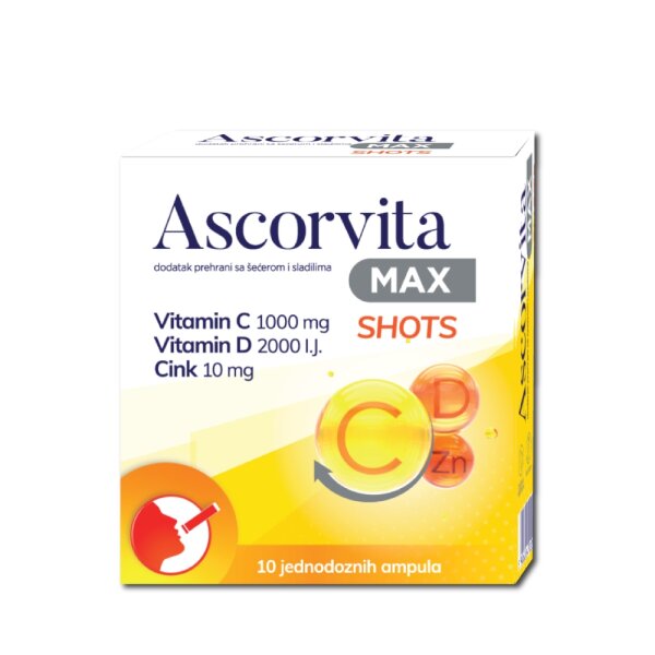 Ascorvita Max Shots ampule 10 x 25 ml