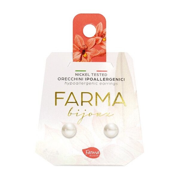 Farma Bijoux Hipoalergene naušnice Flat Pearls 6mm PP6C41