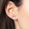 Farma Bijoux Hipoalergene naušnice Flat Pearls 6mm PP6C41