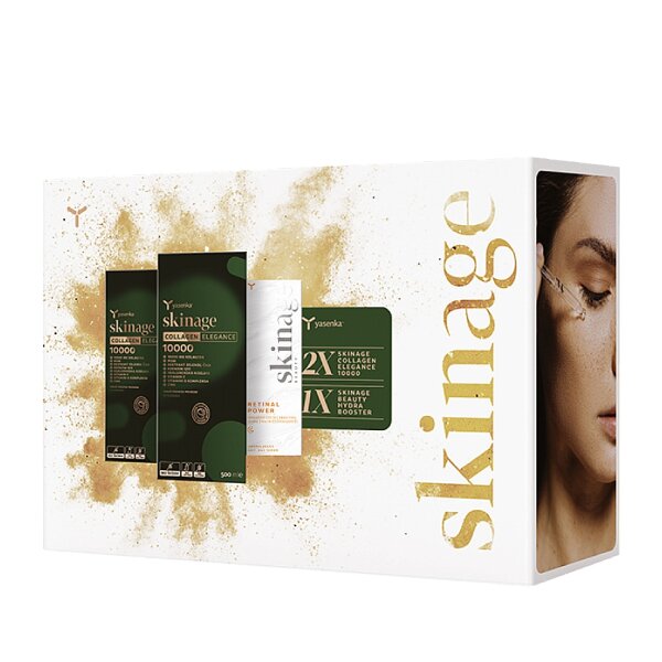 Yasenka Skinage Collagen Elegance 2 x 500 ml + Retinal Power serum 30 ml promo pakiranje