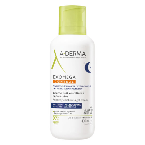 A-derma Exomega Control Obnavljajuća emolijentna noćna krema 400 ml