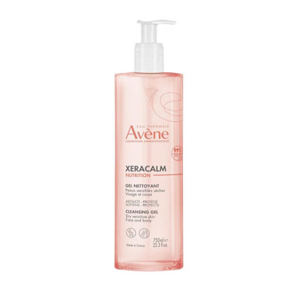 Avene Xeracalm Nutrition Gel za čišćenje suhe kože 750 ml