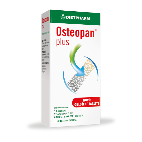 Dietpharm Osteopan Plus za zdravlje kostiju 06 obloženih tableta