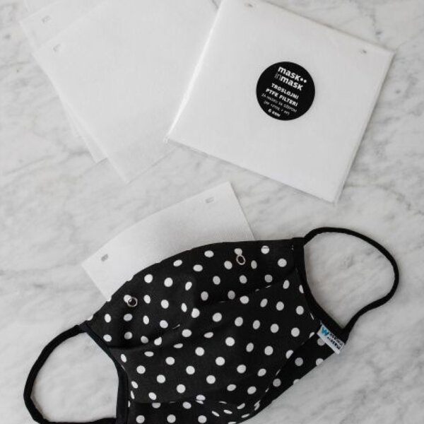 Medikor PTFE troslojni filteri za višekratnu, platnenu masku sa džepom 6 kom