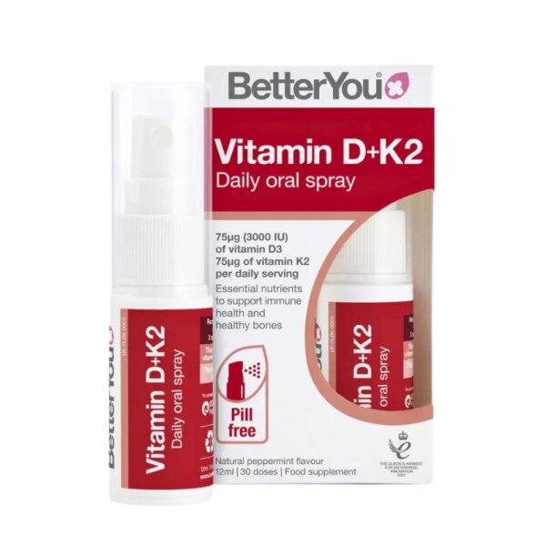 Better You DLux Plus Vitamin D3 + K2 oralni sprej 12 ml