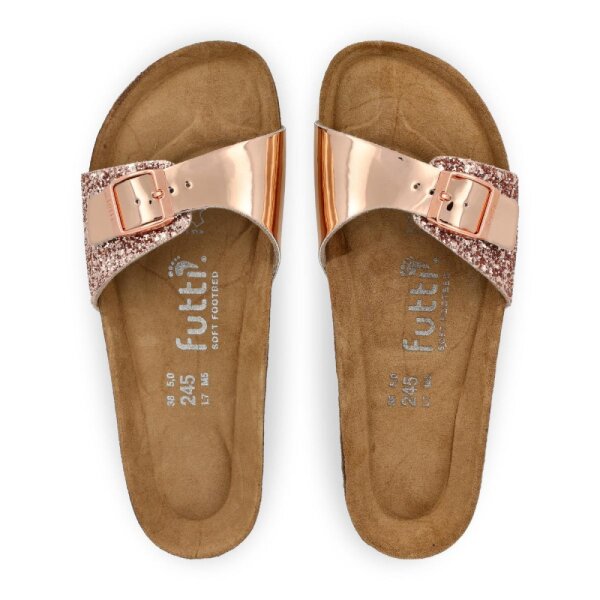 Futti Mara Rose Gold Glitter natikače broj 40