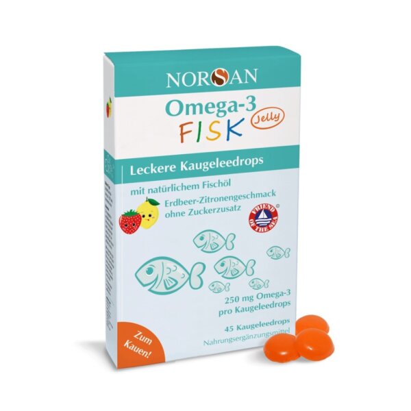 Norsan Omega-3 Fisk ribice 45 žele bombona