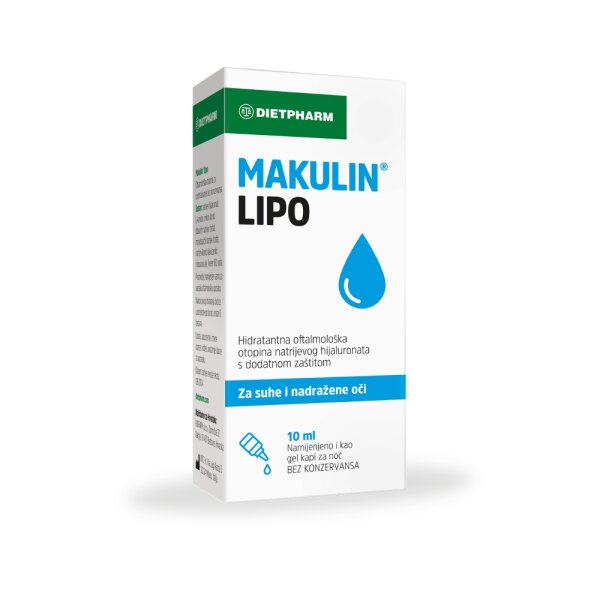 Dietpharm Makulin Lipo kapi za oči 10 ml