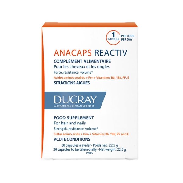 Ducray Anacaps Reactiv kapsule za kosu i nokte 30 kapsula